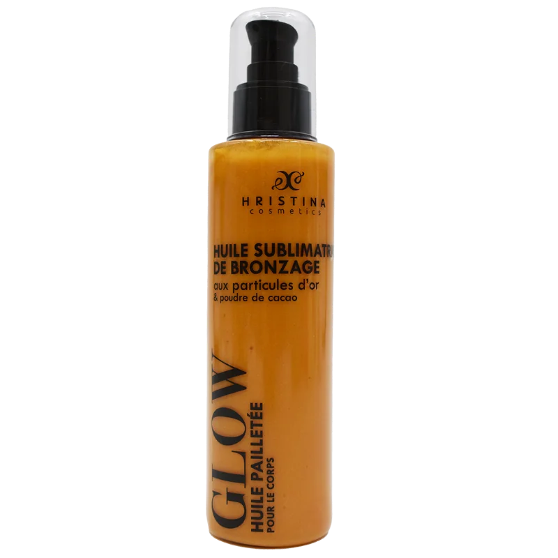 Huile Pailletée Bronzage 200ml 100% Naturelle