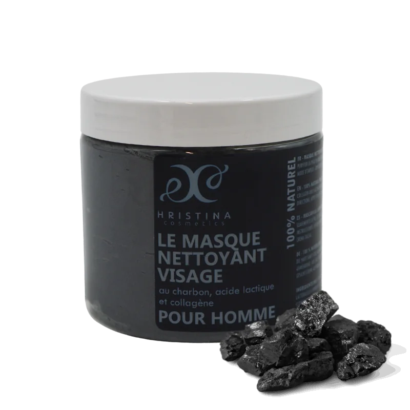 Masque Charbon Homme – Soin Purifiant 200ml