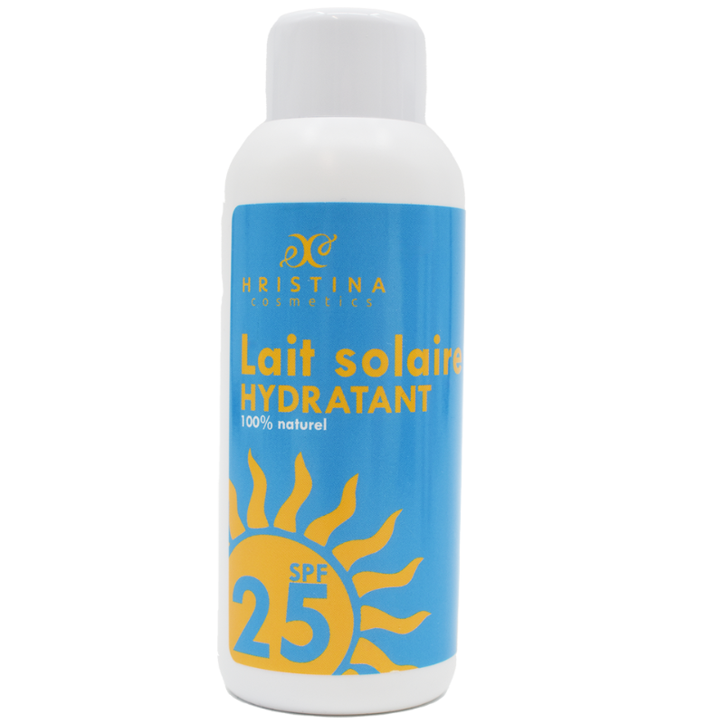 Lait solaire hydratant et protecteur SPF25 - 150ml 100% naturel Hristina