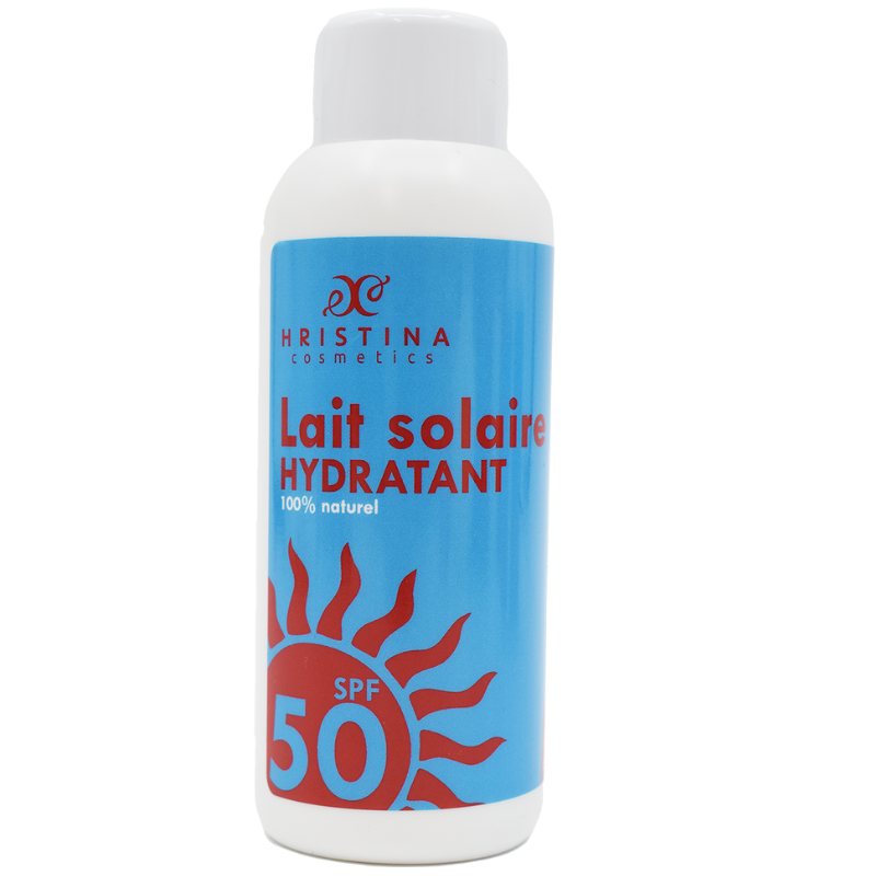 Lait solaire hydratant et protecteur SPF50 - 150ml 100% naturel Hristina