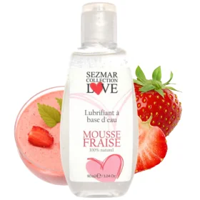 Lubrifiant naturel fraise 90ml – Douceur & Plaisir