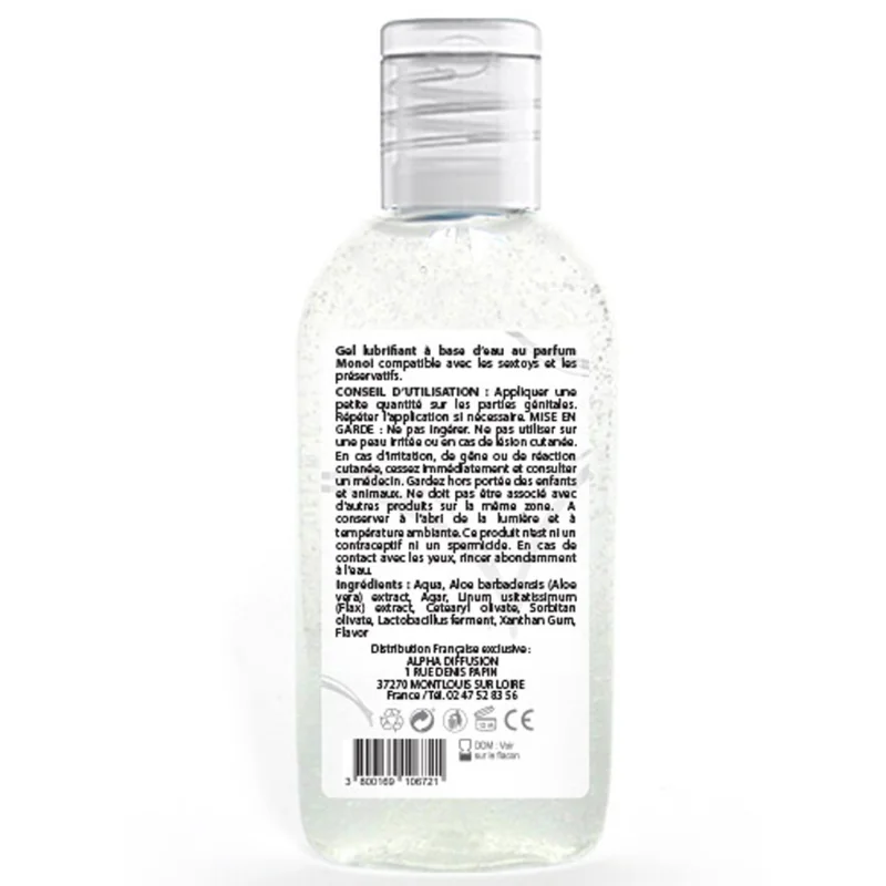 Lubrifiant à base d'eau Monoï 100% naturel – 90 ml