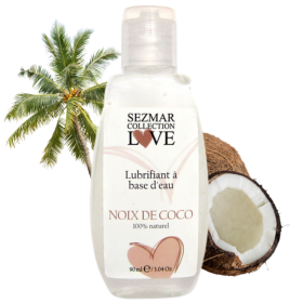 Lubrifiant à base d'eau 100% naturel Noix de coco 90 ml Sezmar Love