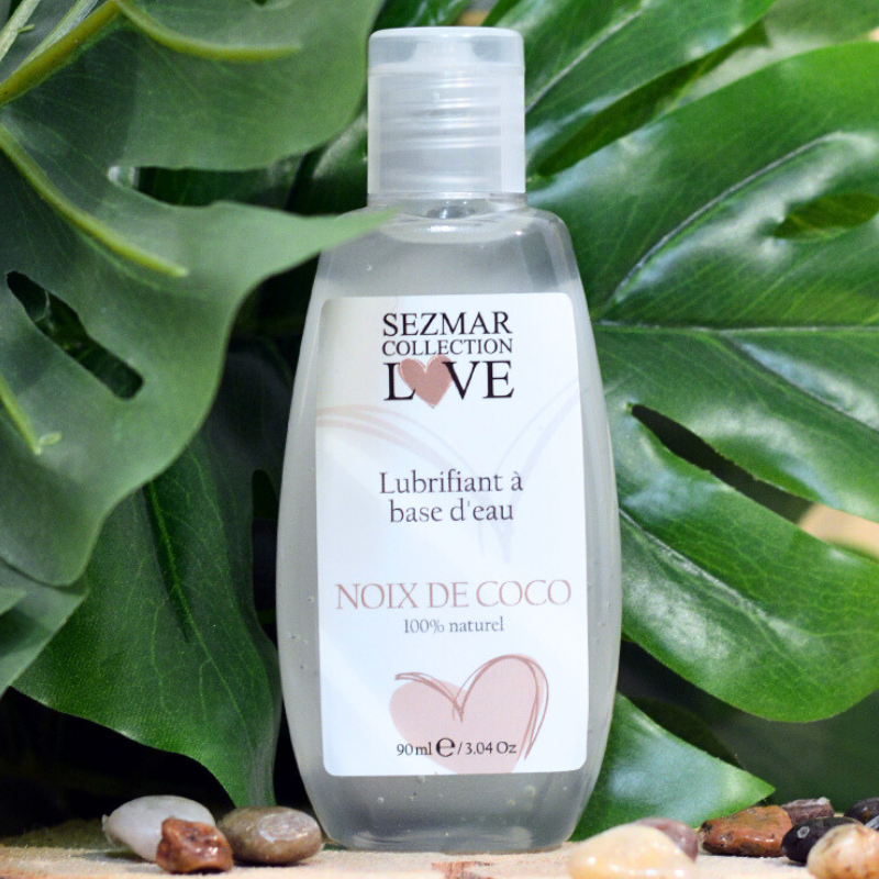 Lubrifiant à base d'eau 100% naturel Noix de coco 90 ml Sezmar Love