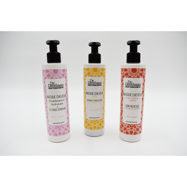 Masque capillaire nourrissant et hydratant - 250ml 100% naturel Dr. Derehsan