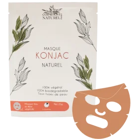 Masque Konjac Argile Rouge - Soin Naturel
