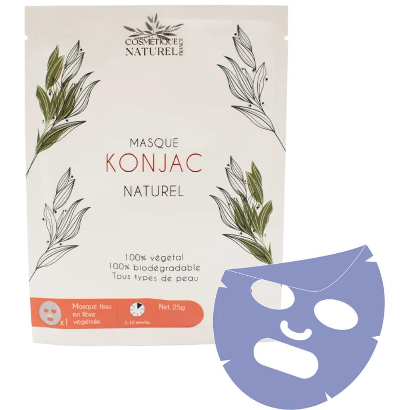 Masque Visage Myrtille - Konjac 100% Naturel