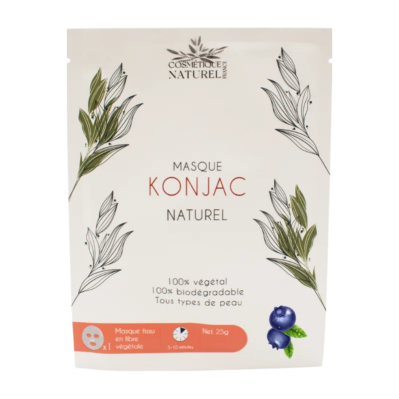 Masque Visage Myrtille - Konjac 100% Naturel