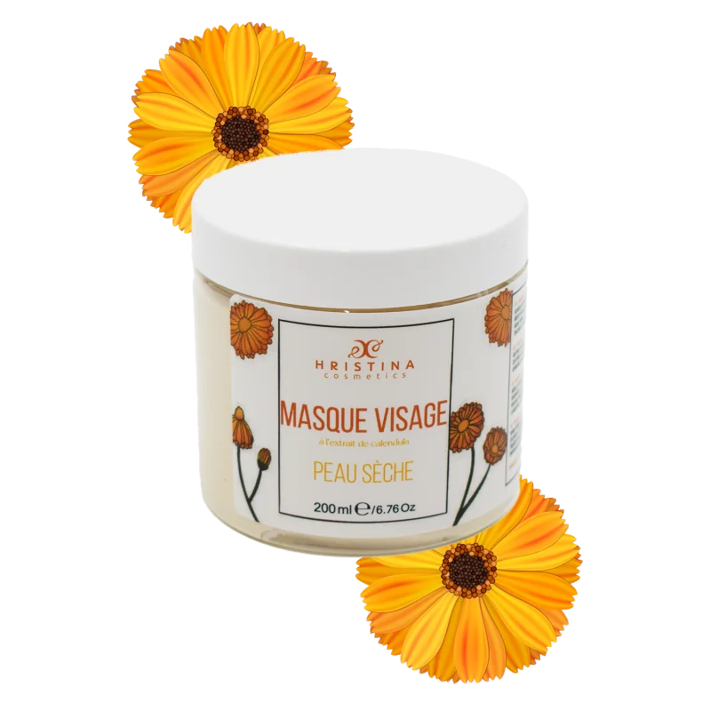 Masque Visage Peau Sèche au Calendula 200ml