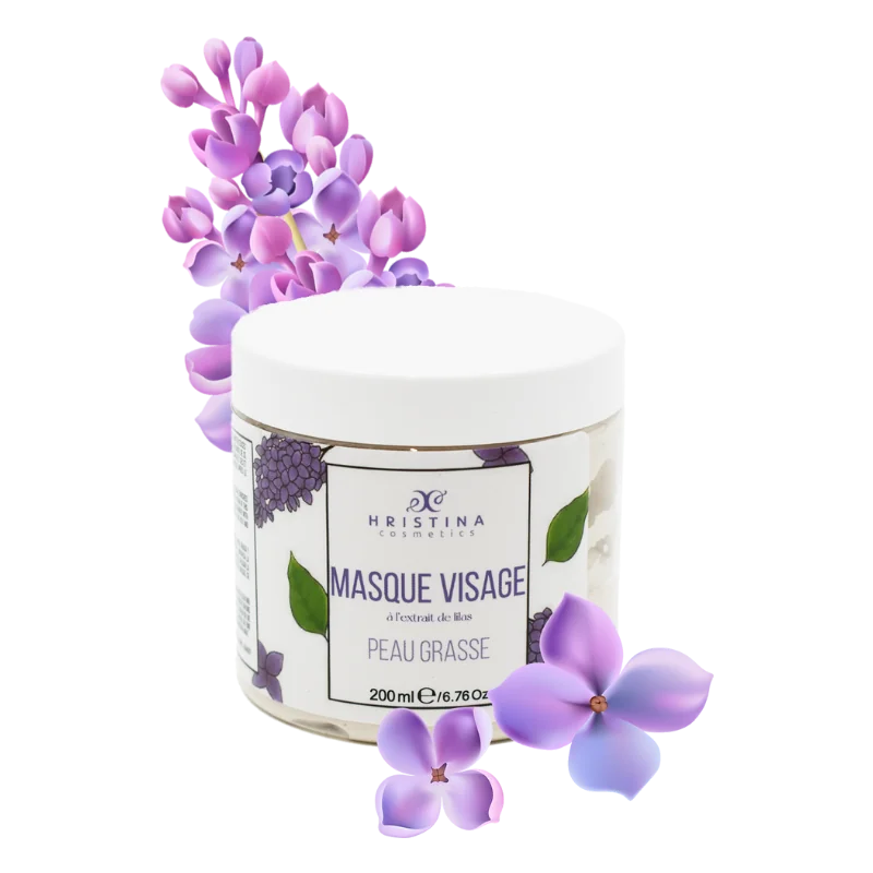 Masque Visage Peaux Grasses au Lilas 200ml