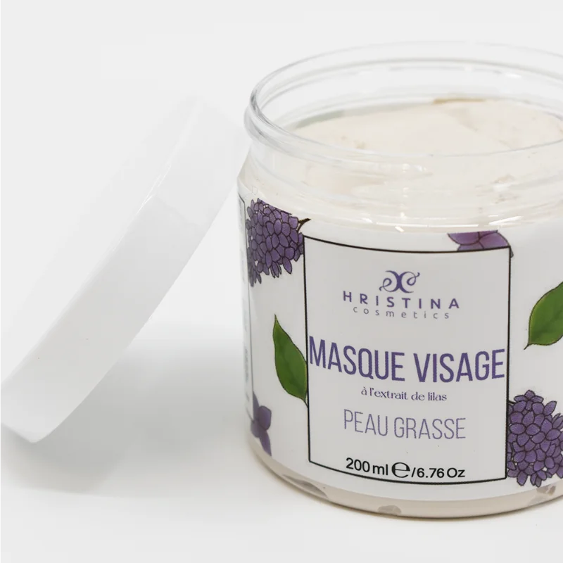 Masque Visage Peaux Grasses au Lilas 200ml