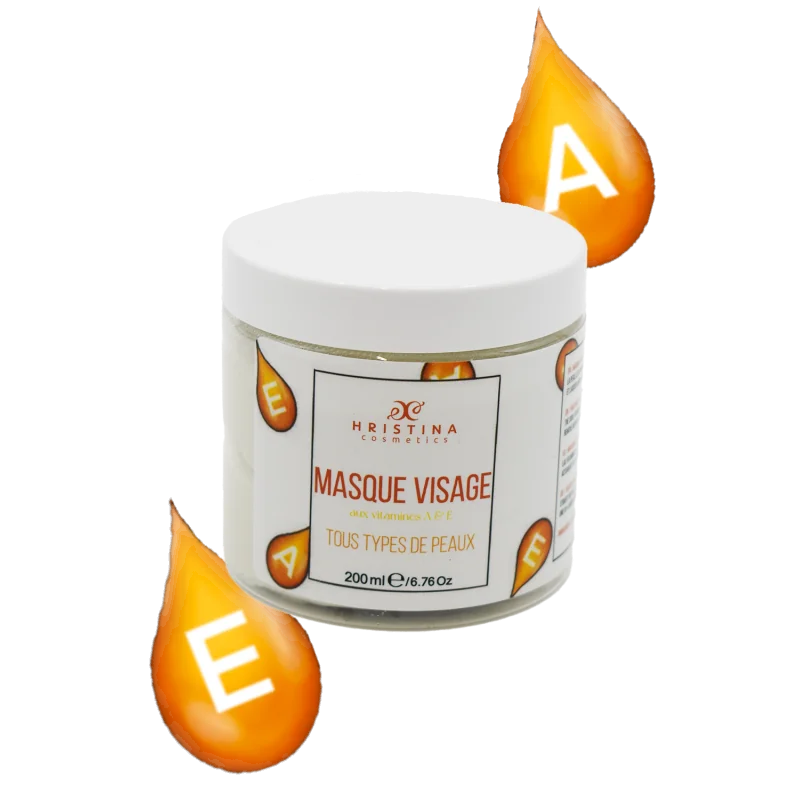 Masque Visage Vitamines A&E – Tous Types de Peau