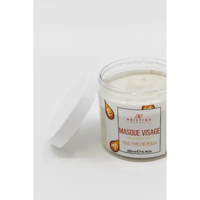 Masque Visage Vitamines A&E – Tous Types de Peau