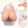 Buste plastron silicone encolure ronde