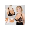 Buste faux seins silicone, intérieur concave – dos Velcro