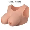 Buste seins réaliste couleur peau claire Taille L Bonnet E Starbust