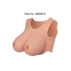 Buste seins réaliste couleur peau claire Taille XL Bonnet G Starbust