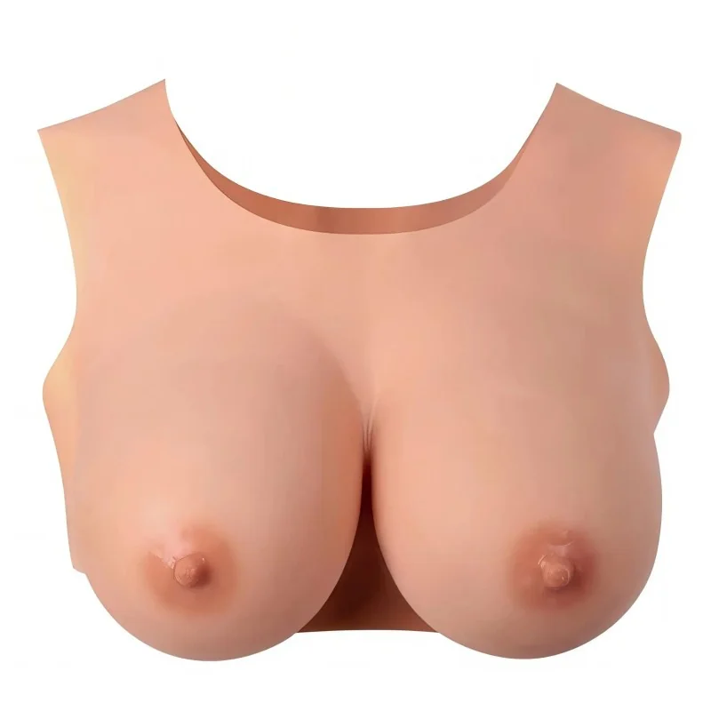 Buste seins réaliste couleur peau claire Taille M Bonnet D Starbust