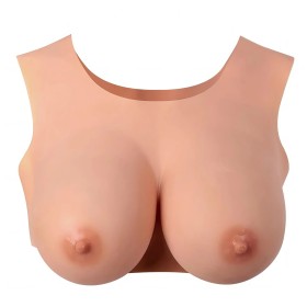 Buste seins réaliste couleur peau claire Taille L Bonnet E Starbust