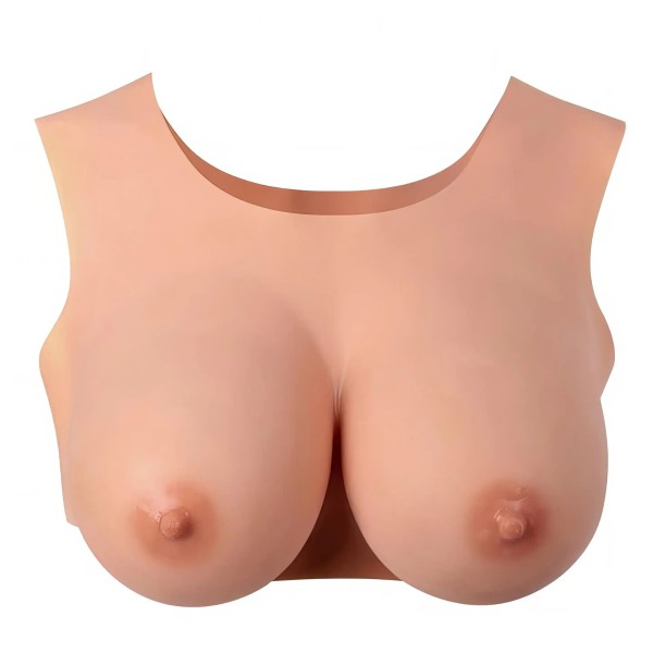 Buste seins réaliste couleur peau claire Taille L Bonnet E Starbust