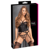 Corset porte-jarretelles et string assorti - Cottelli COTTELLI & DIVERS