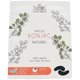 Patchs contours des yeux au Konjac - Charbon de bambou Cosmétique naturel