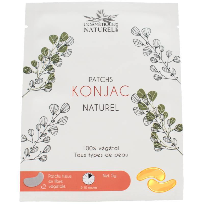 Patchs contours des yeux au Konjac - Curcuma Cosmétique naturel
