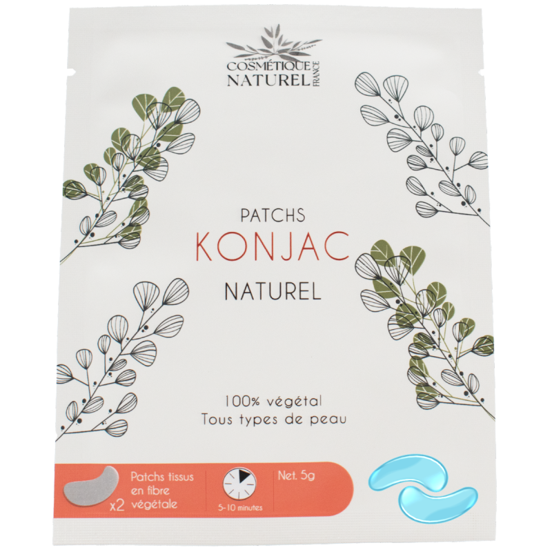 Patchs contours des yeux au Konjac - Myrtille Cosmétique naturel