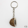 Porte-clefs avec pierre naturelle Géode Agate brute 3cm Lithothérapie