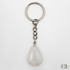 Porte-clefs en pierre naturelle Cristal de Roche A 30mm en forme de goutte Lithothérapie