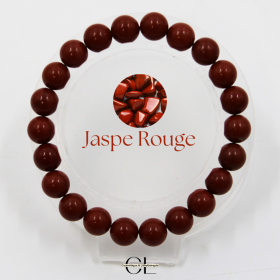 Bracelet en pierres naturelles Jaspe Rouge A 8-9mm Lithothérapie