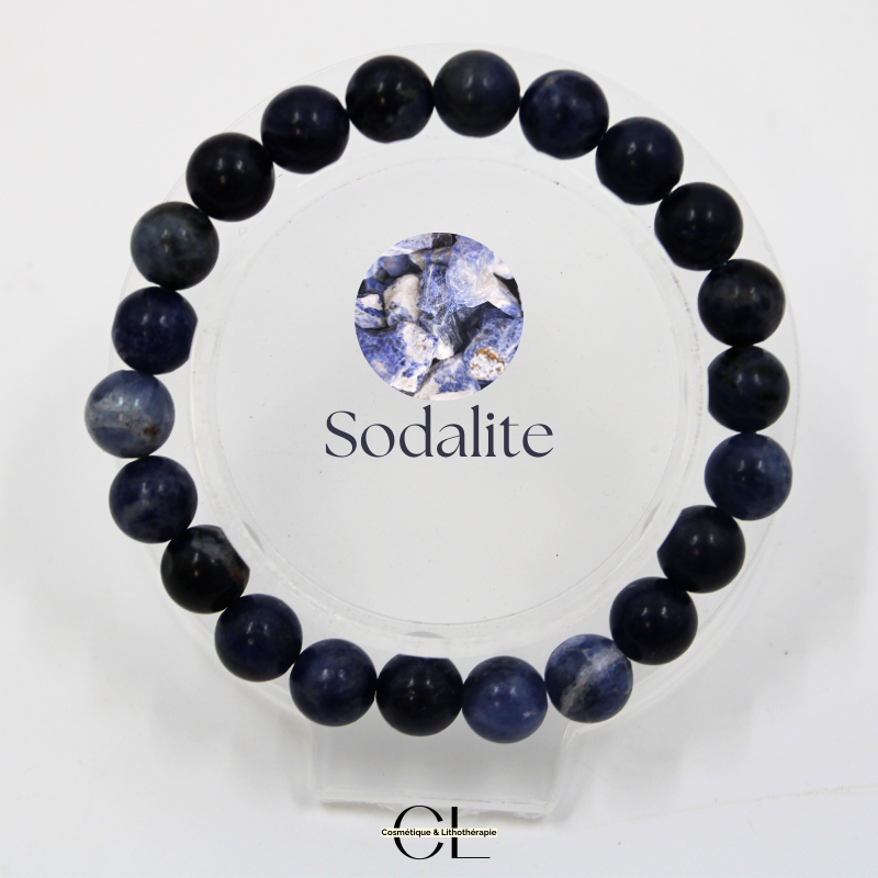 Bracelet en pierres naturelles Sodalite A 8-9mm Lithothérapie