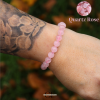 Bracelet en pierres naturelles Quartz Rose A 8mm Lithothérapie