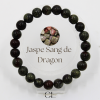 Bracelet en pierres naturelles Jaspe Sang de Dragon A 8-9mm Lithothérapie