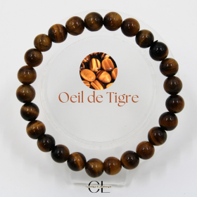 Bracelet en pierres naturelles Œil de Tigre A 8mm Lithothérapie