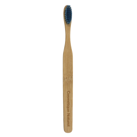 Brosse à Dents Moyenne en Bambou Bleue Cosmétique naturel