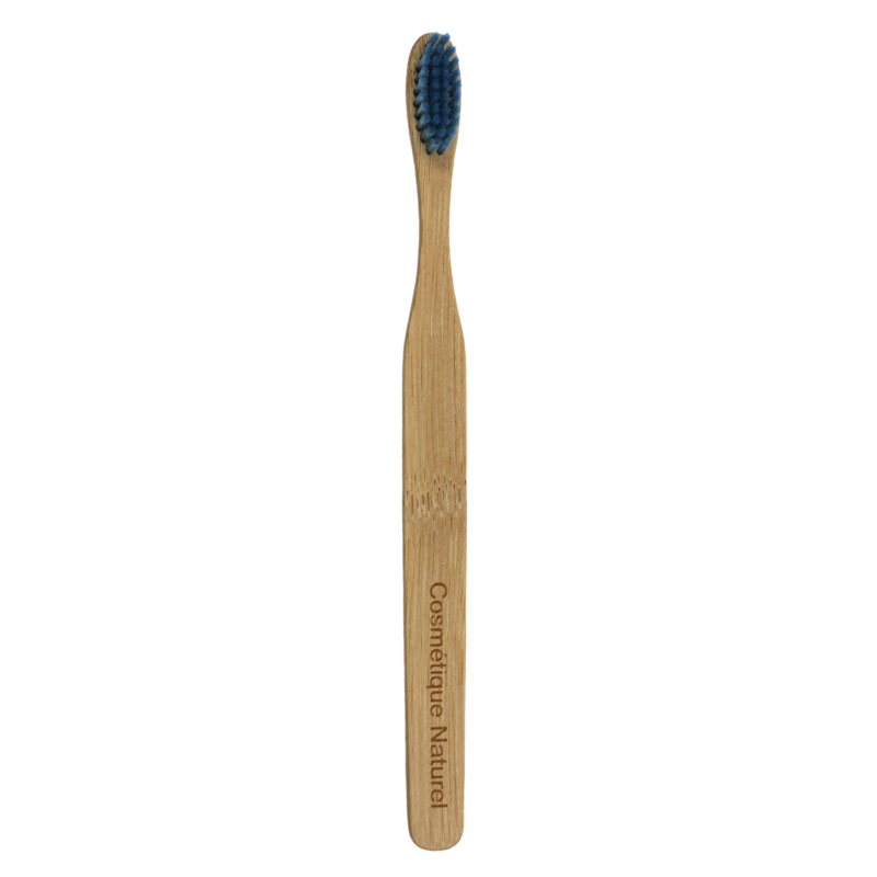 Brosse à Dents Moyenne en Bambou Bleue Cosmétique naturel