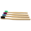 Lot de 4 Brosses à Dents en Bambou Colorées et Biodégradables Cosmétique naturel