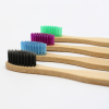 Lot de 4 Brosses à Dents en Bambou Colorées et Biodégradables Cosmétique naturel