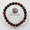 Bracelet en pierres naturelles Rhodonite AB 8mm Lithothérapie