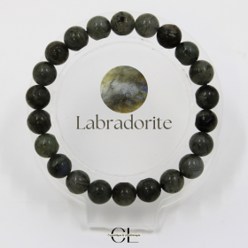 Bracelet en pierre naturelle Labradorite AB 8-9mm Lithothérapie