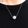 Collier en argent 925  avec pierre Labradorite A Boule 12mm Lithothérapie