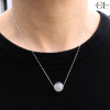 Collier en argent 925  avec pierre Labradorite A Boule 12mm Lithothérapie
