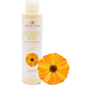 Gel douche intime à l'extrait de calendula - 125ml 100% naturel Hristina