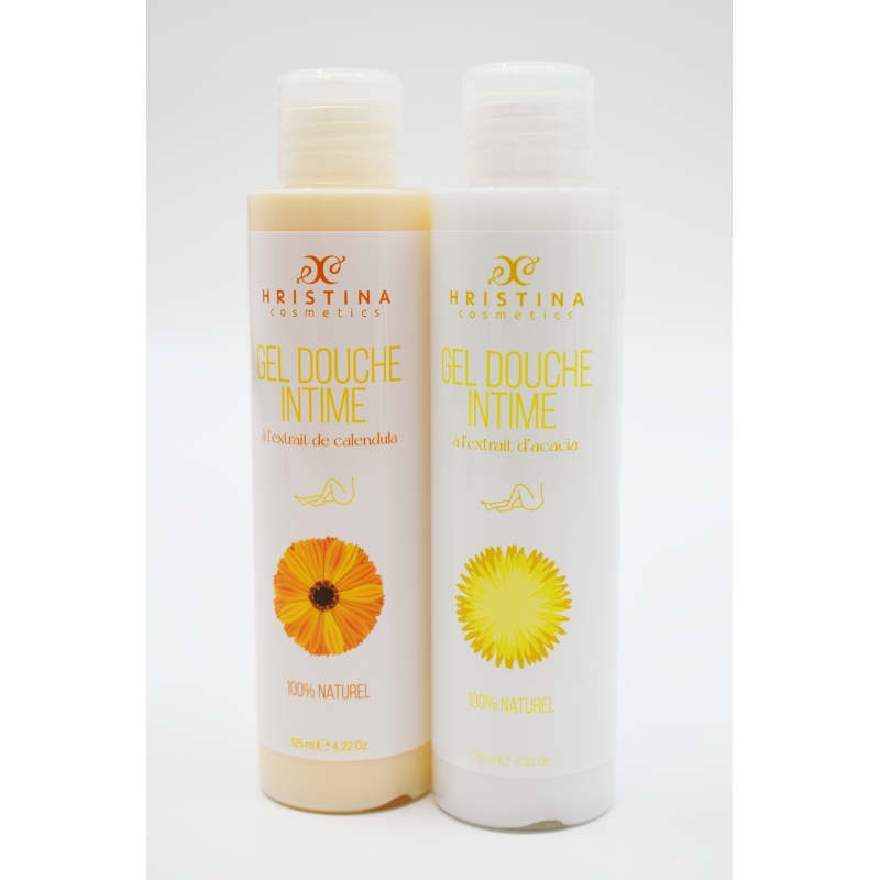 Gel douche intime à l'extrait de calendula - 125ml 100% naturel Hristina