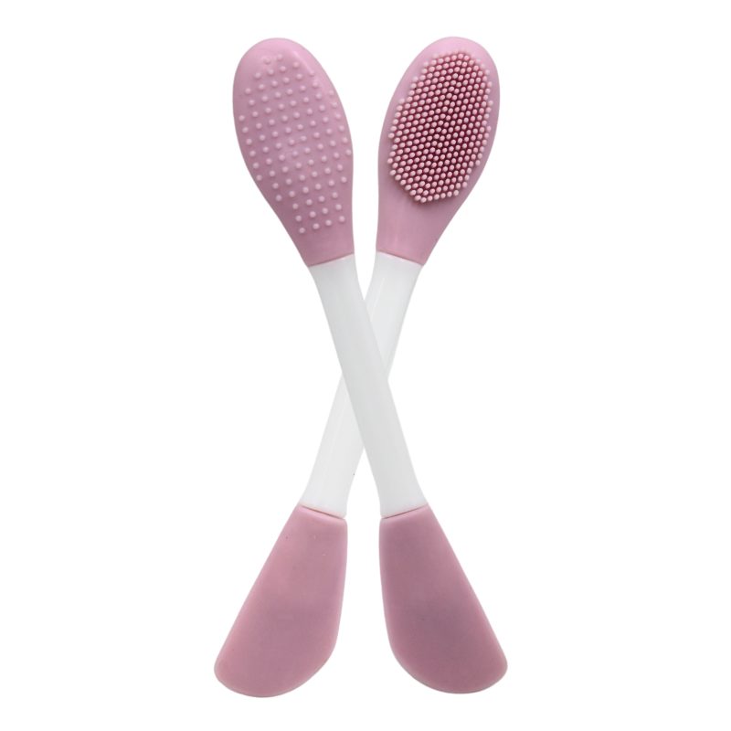 Spatule  brosse visage à double face rose Cosmétique naturel