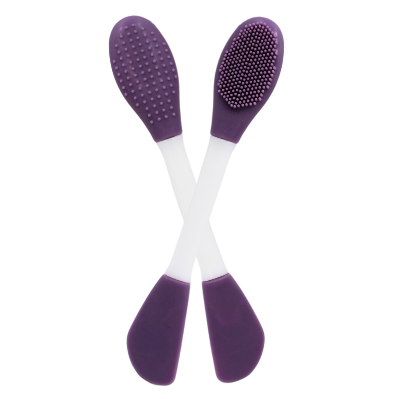Spatule  brosse visage à double face violette Cosmétique naturel