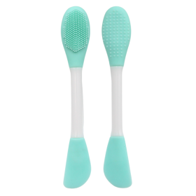 Spatule  brosse visage à double face bleue Cosmétique naturel