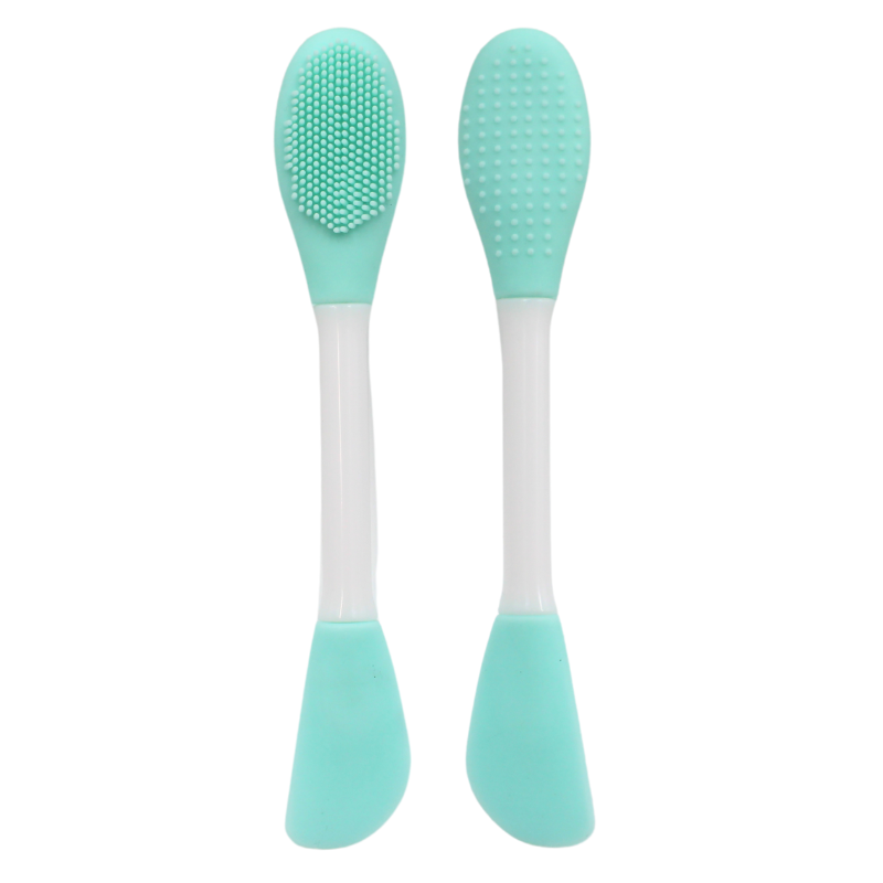 Spatule  brosse visage à double face bleue Cosmétique naturel
