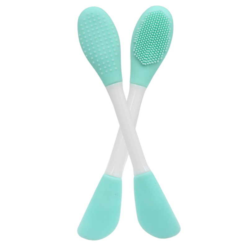 Spatule  brosse visage à double face bleue Cosmétique naturel